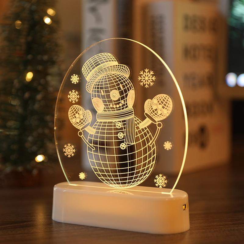 Decorações para árvore de natal 3D Acrílico USB-margarido.myshopify.com-Natal-MargaridoShop