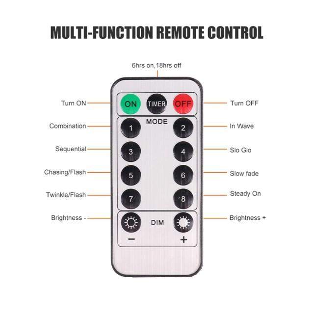 Cortina de Luzes natalinas com controle remoto-margarido.myshopify.com-Natal-MargaridoShop