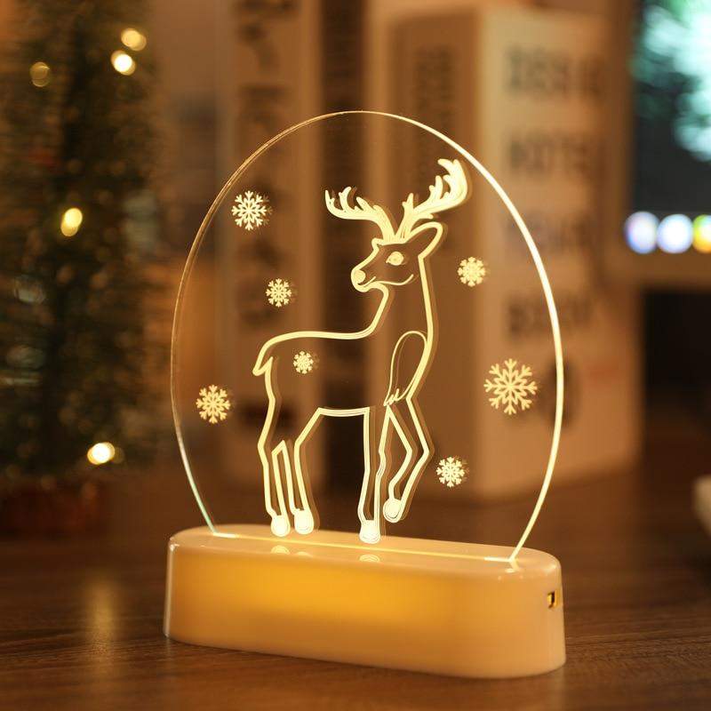 Decorações para árvore de natal 3D Acrílico USB-margarido.myshopify.com-Natal-MargaridoShop