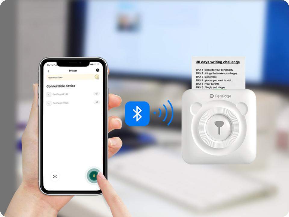 Mini Impressora portátil  bluetooth 4.0 e não utiliza tinta-margarido.myshopify.com-Impressora-MargaridoShop