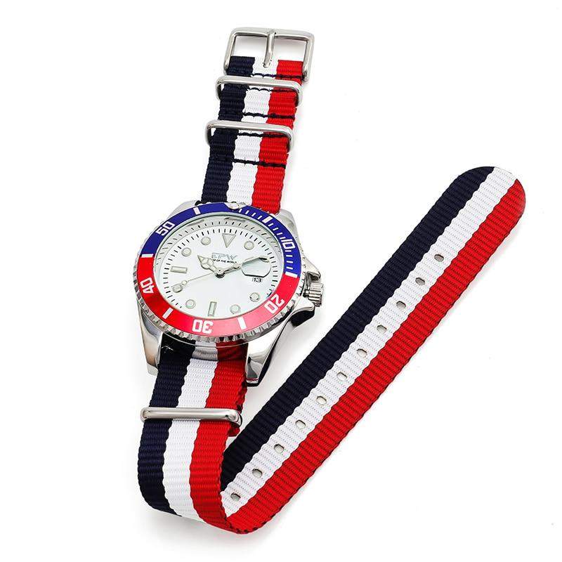 Relógio casual com pulseira de nylon.-margarido.myshopify.com-Acessórios-MargaridoShop