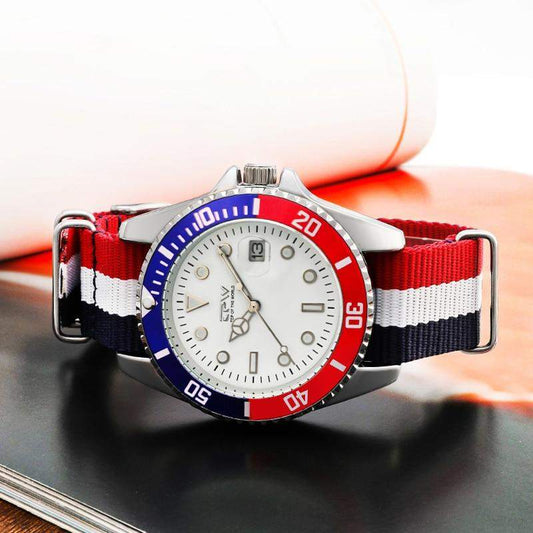 Relógio casual com pulseira de nylon.-margarido.myshopify.com-Acessórios-MargaridoShop