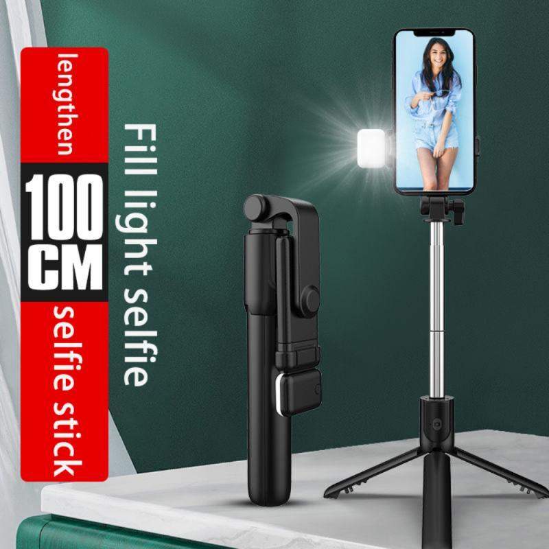 Vara de Selfie com tripé, com led e controle remoto-margarido.myshopify.com-Smartphone-MargaridoShop