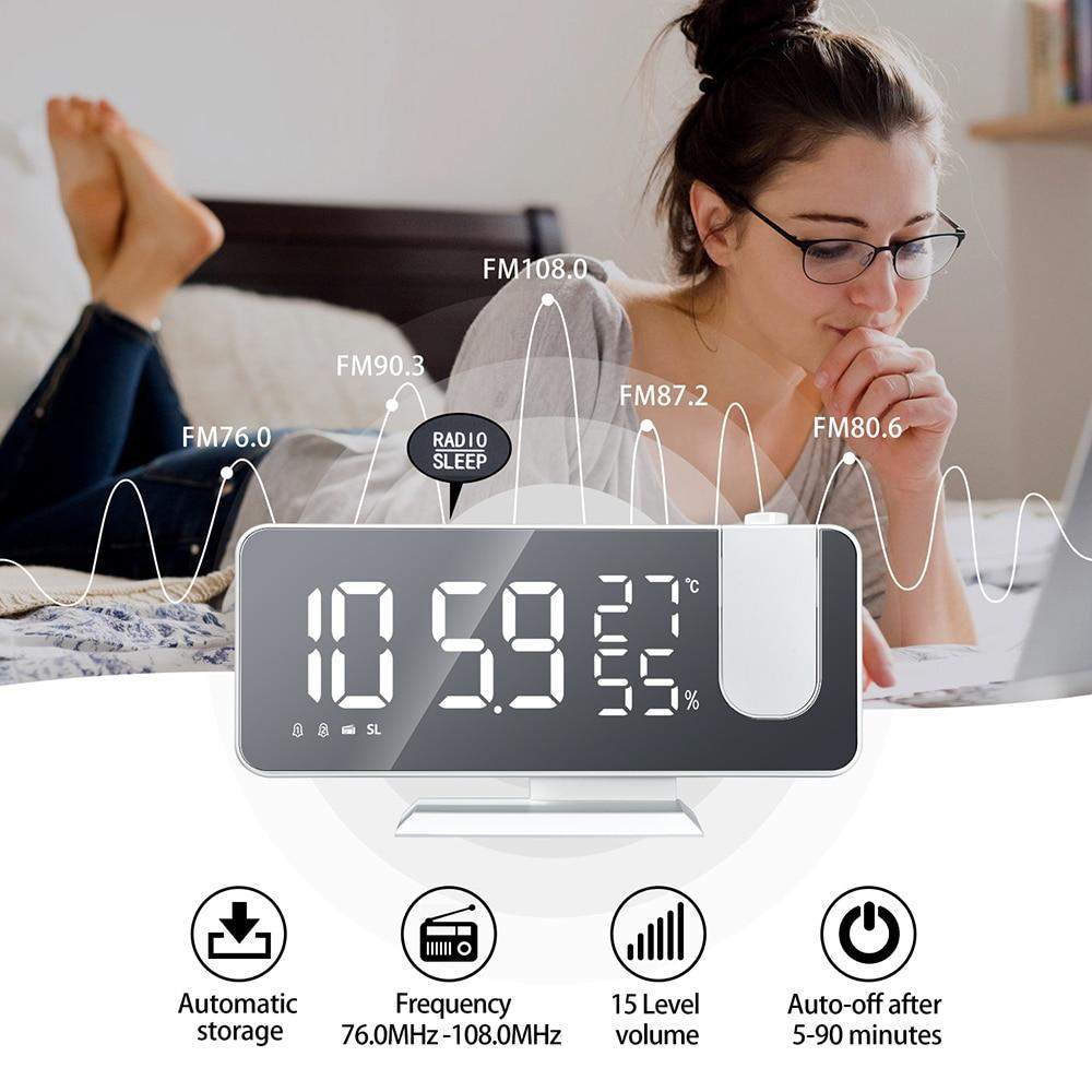 Relógio Despertador Inteligente com Projeção-margarido.myshopify.com-Eletrônicos-MargaridoShop