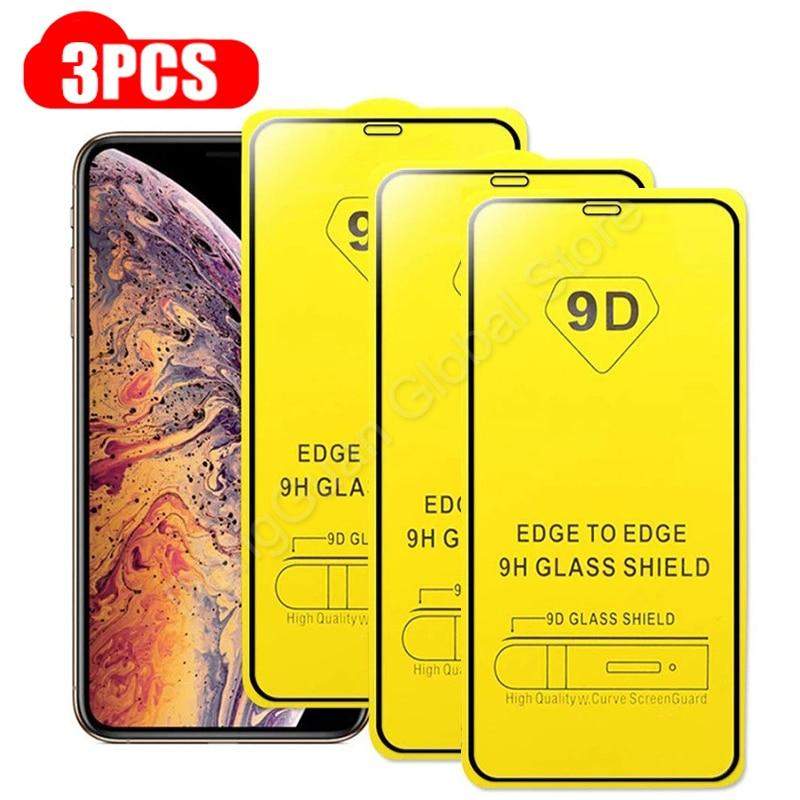 Película de Vidro 9D para Iphones (Vários Modelos 3 Peças)-margarido.myshopify.com-Telefonia-MargaridoShop